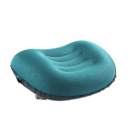 Oppustelig pude til camping, oppustelig rejsepude, oppustelige puder til camping, blå