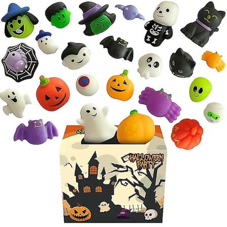 24 kpl Halloween Squishy -lelusetti Anti Sensory Stress Reliefing -lelut lapsille
