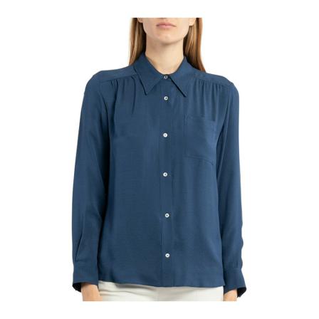 A.p.c. - Skjortor - Blå - Dam - Storlek: M, Dam, Storlek: M