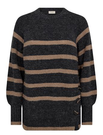Fqsila-Pullover Pullover Grå FREE/QUENT*Betinget Tilbud