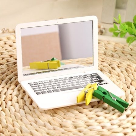 Laptop Spegel Fick Spegel VIT