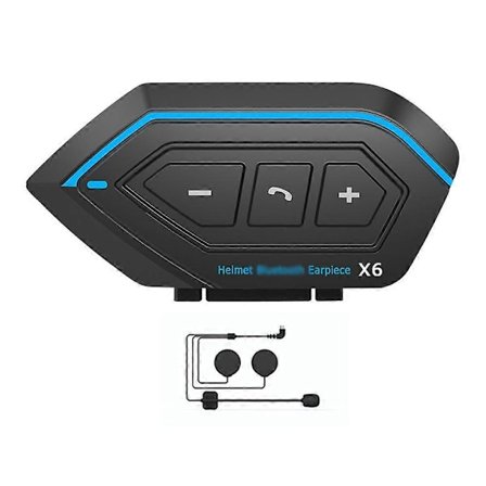 Moottoripyöräkypäräkuuloke BT5.0 Vedenpitävä Kypärä Intercom Kuuloke Melunvaimennus Tukee Hands-Free-Puheluita Auto-