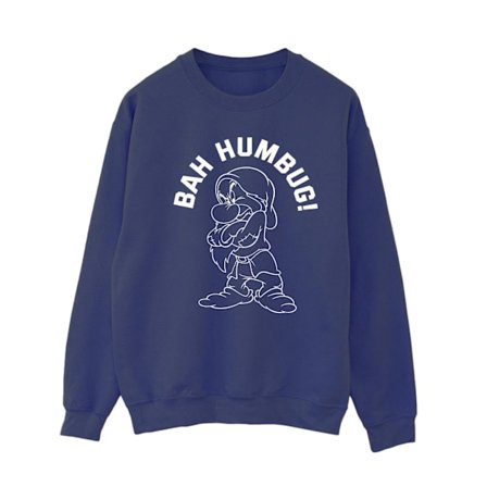 Disney Dam/Dam Snow White Grumpy Humbug Sweatshirt S Marinblå