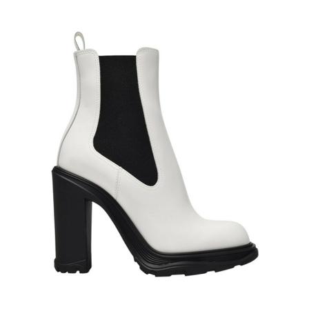 Alexander McQueen, Heeled Boots Biały, Kobieta, Rozmiar: 40 EU