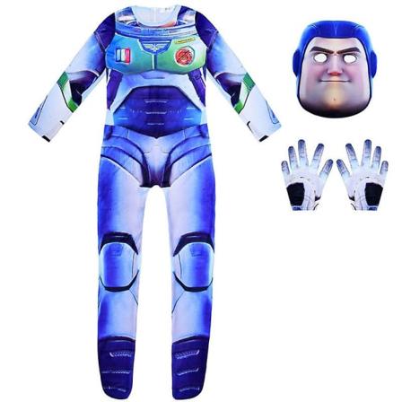 2023 Hot Buzz Lightyear Halloween Cosplay -asu Anime Boys Jumpsuit Carnival Party Cos Vaatteet Buzz Lightyear Puku 5-13v 199 140 (9-10Y)
