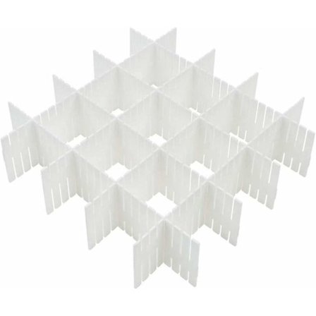 DIY-lådorganisatör, 4-pack lådindelare, lådorganisatör, justerbara lådindelare, för prydliga garderober, strumpor, artiklar