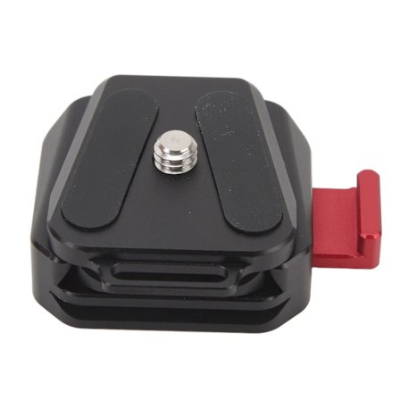 Snabbfäste Platta Stativ Kamerafäste Adapter med 1/4in Skruv för Kameror Stablizatorer Växla Mellan Stativ Monopod Slider