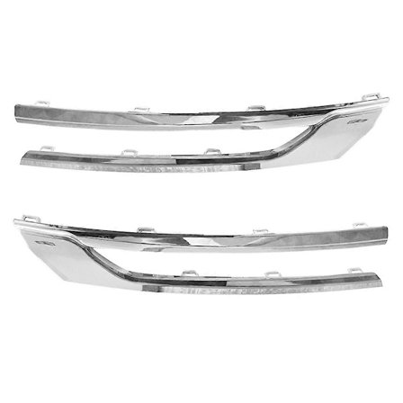 Sølvfarvet frontkofanger kølergrill trim til VAUXHALL OPEL ASTRA (K) 2015-2020 13423641 13423642