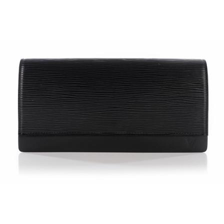 Louis Vuitton Vintage Pre-owned Epi Leather Honfleur Clutch Tas , Zwart , Dames , Maat: ONE Size Vintage Tassen
