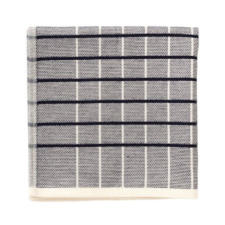 Broste Herman raidallinen keittiöpyyhe 50 x 50 cm, maritime blue