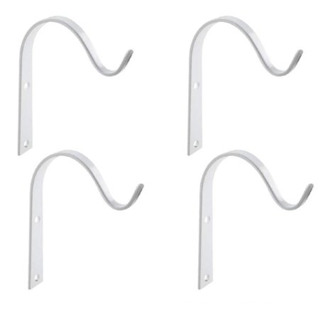 Vægkrog jernwire kroge til planter og lys 4/6/10/12-pak metalophæng udendørs indendørs_TF_TF