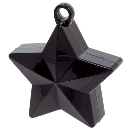 Pallopaino Tähti Metallic Musta