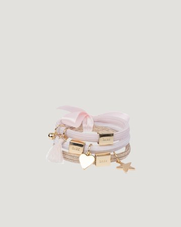 Dark Department Hair Ties 3 pk Charm Combo Rosa Accessoarer Tjej - Kids Brand Store