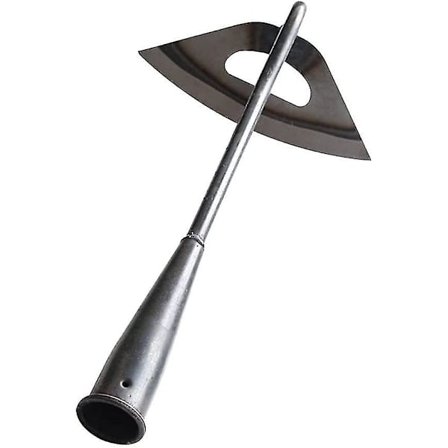 Hul huljern, rustfrit stål bærbar lille hakke multifunktionel robust og holdbar haveværktøj luge rive plantning grøntsag hjem have gård hul hul