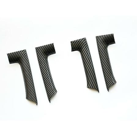 4 kpl Auton Tarrat Abs Hiilikuitujyvä Sisäoven Käsinojan Koristekansi Golf 6 Mk6 2009