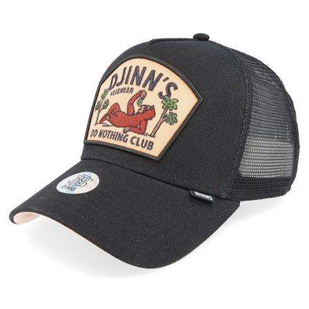 Djinns - Hft Cap DNC Sloth Black Trucker Trucker Black Cap - @ Hatstore