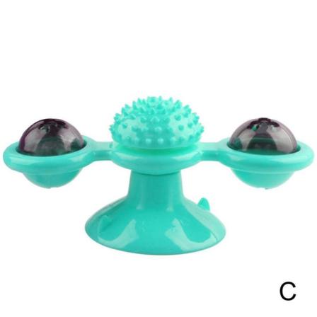 Xuejian Pet Cats Toy Balls Pussel Training Turntable Windmill Ba