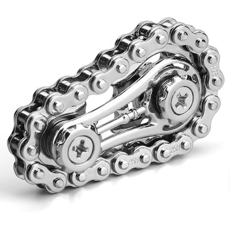 Cool Sprockets Fidget-kjede, Monter Fidget Spinner Ring Leke for Barn og Voksne, Metall Fidget Sensory Sykkelkjede Gir Kube, EDC Nyhet 