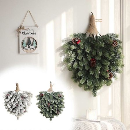 capino Joulukranssi, Joulukuusi Seinäkoriste, DIY Joulun Ylösalaisin Puu Kotiin, Toimistoon, Juhliin[D]