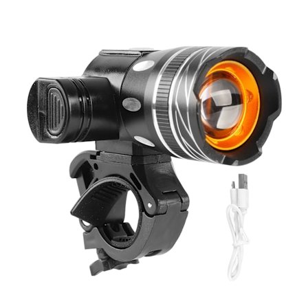 USB uppladdningsbar cykelstrålkastare Super Bright cykelljus Cykelfrontstrålkastare för nattkörning