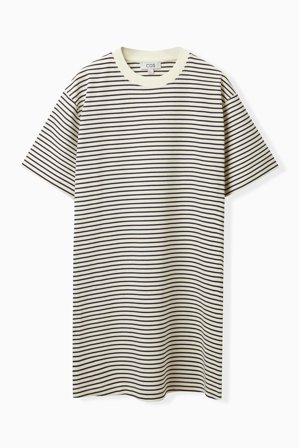 COS Women's Mini T-Shirt Dress in Beige