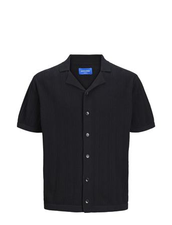 Jorvalencia Structure Knit Ss Polo Sn Black Jack & J S