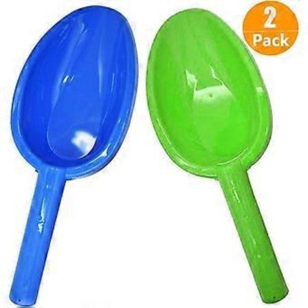 Suurikokoiset 35,5 cm lumihiekkarannat lapio muovi 2 kpl (sininen ja vihreä)