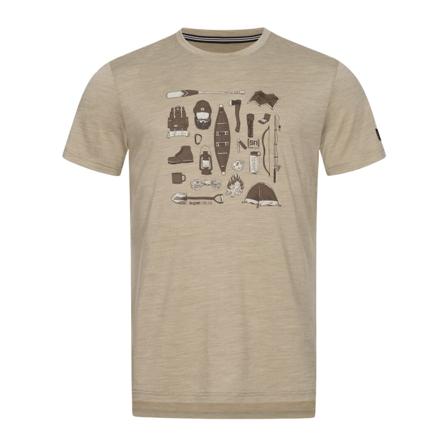 Super.natural Men's Camping Gear Tee Men short-sleeved sweaters Beige XL