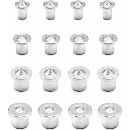 16 st trädyvelstift, borrstyrningsverktyg i rostfritt stål, 6/8/10/12 mm