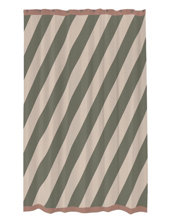 Mette Ditmer Diagonal Shower Curtain - Green - 150X 200CM