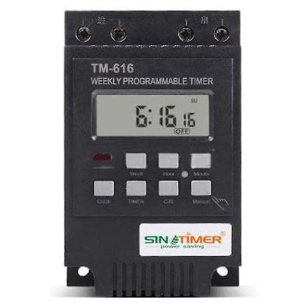 TM616 30AMP 4-PINS Programmerbar Timer DIN-Skinne Montert Timerbryter Digital Timer 110V AC Programmerbar Timer Relé