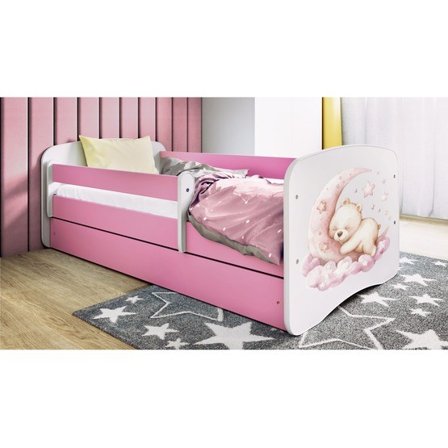 Kocot Kids Barnsäng - Babydreams Rosa Med Låda - Drömm 180x80 Cm - Litenleker