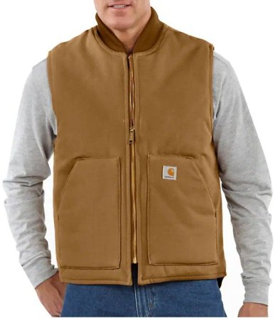Carhartt Workwear Carhartt M's Insulated Rib Collar Vest Carhartt Brown