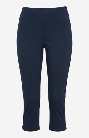 Cellbes of Sweden - Komfortabel capribukse i bomullstwill i marineblå for damer i størrelse 42