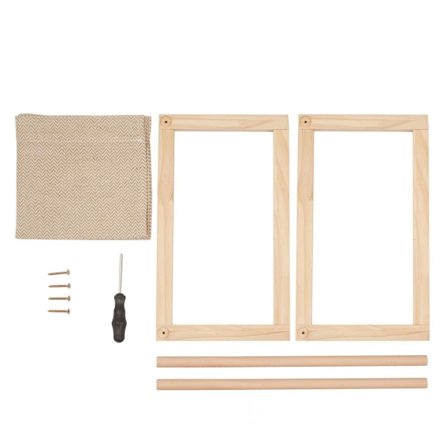 Katte Hængekøje Seng Aftageligt Betræk Let at Rengøre Træramme