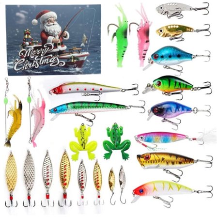 Fiske Adventskalender 2025 – 24 dagar med överraskande drag & fisketillbehör Julkalender