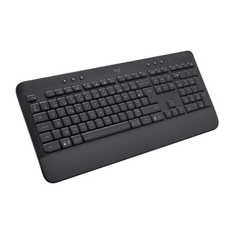 Logitech - Trådlöst tangentbord - Full ergonomisk med -headsets -Signature K650 - Graphite