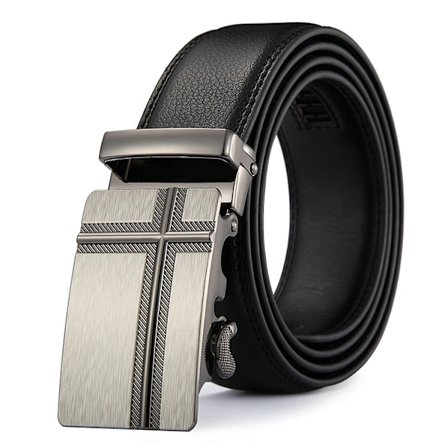 Herrebelte, automatisk spenne i skinn