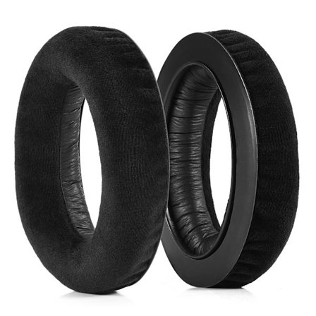 1 par fløyelsøreputer for Sennheiser HD650 HD600 HD580 HD565 HD545 hodetelefoner