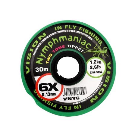 Vision Nymphmaniac Two Tone tippet - 0X