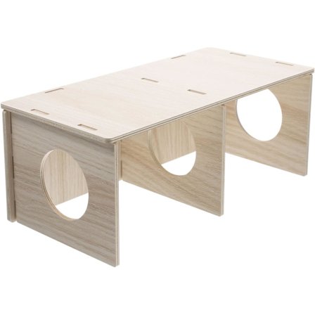 Gömma Hamster Dekor Leksaker Djur Husdjur Stuga Trä Fret Fönster Möss Gömma för Hamstrar Leksak,28X13.5CM