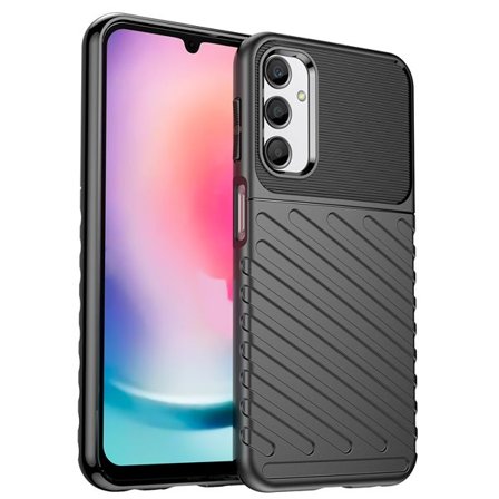 Thunder Case etui til Samsung Galaxy A24 4G silikone panseretui sort