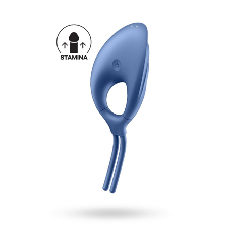Satisfyer Swordsman Vibrating Cock Ring Blue - Vuxen.dk: For ham
