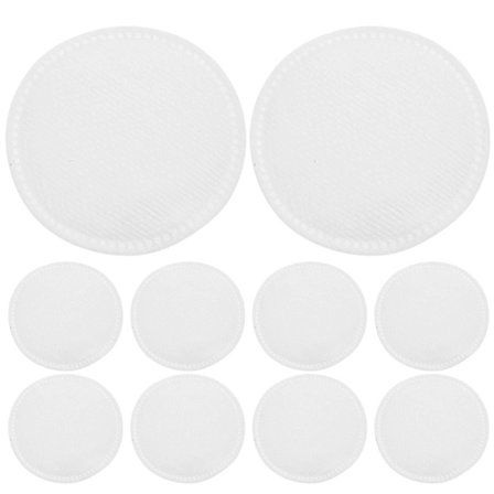 80 stk. Runde Sminkefjernerpads, Bomullspads, Rensekluter for Ansikt, Hudpleie og Vask