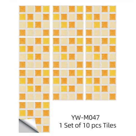 Kakeldekaler mosaik kakeldekaler i ett set om 10