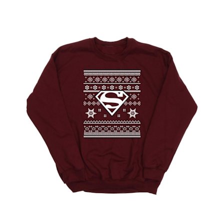 DC Originals Pojkar Jul Stickad Superman Sweatshirt 5-6 År
