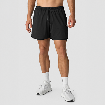ICANIWILL Stride 2-in-1 Shorts Svart