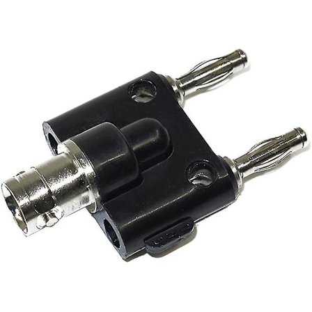 Bananpluggadapter för hane (svart) (1 st)