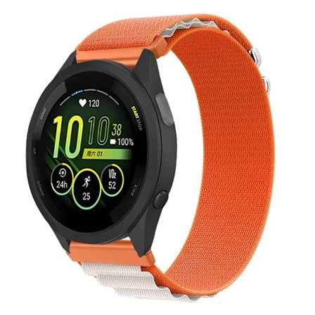 Alpine Nylonarmband för Garmin Forerunner 265 165 55 965 22mm 20mm ersättningsarmband Garmin Vivomove Trend/Venu 3 correa