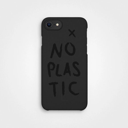 Kompostierbare Handyhülle Charcoal Black Ohne Plastik, iPhone 6 7 8 SE